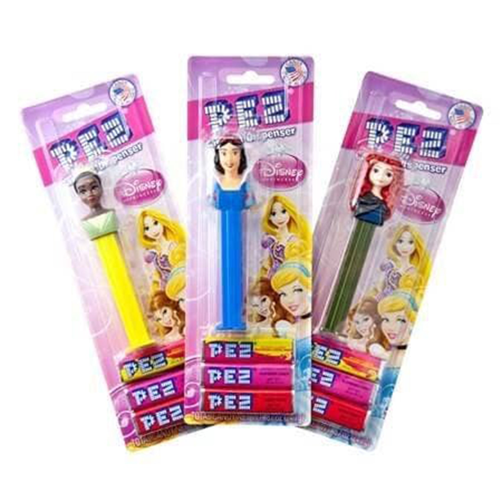 Pez Blister Card - Disney Princess Candy & Dispenser