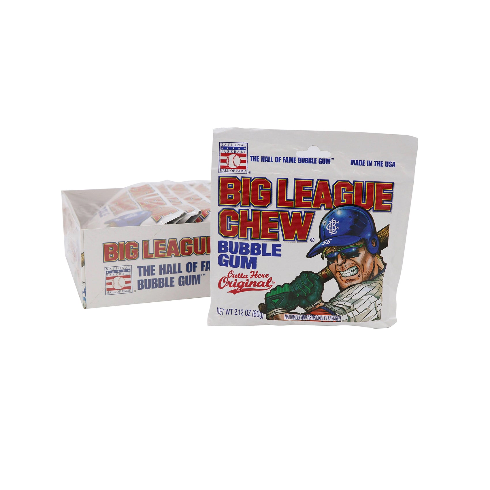 Big League Chew Original Bubble Gum, 12ct