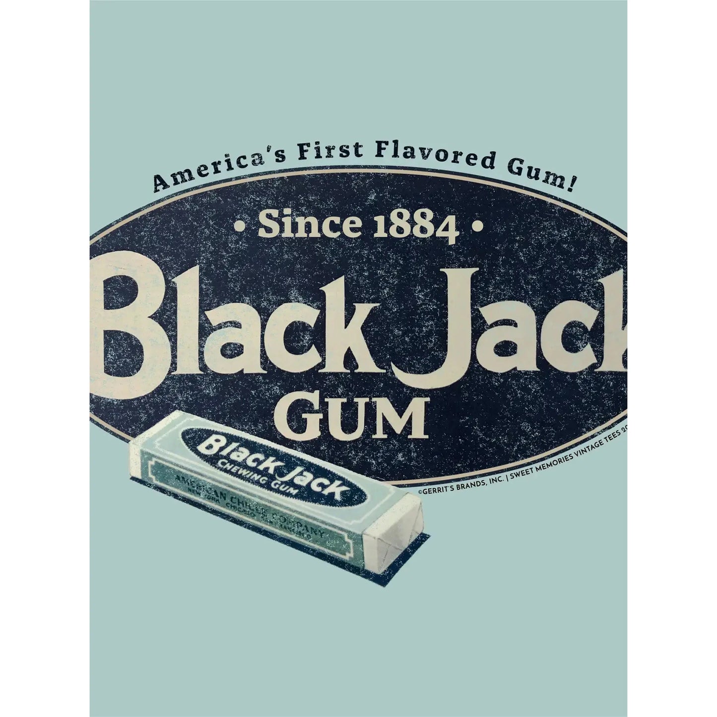 Black Jack America's First Flavored Gum Tee, T-Shirt