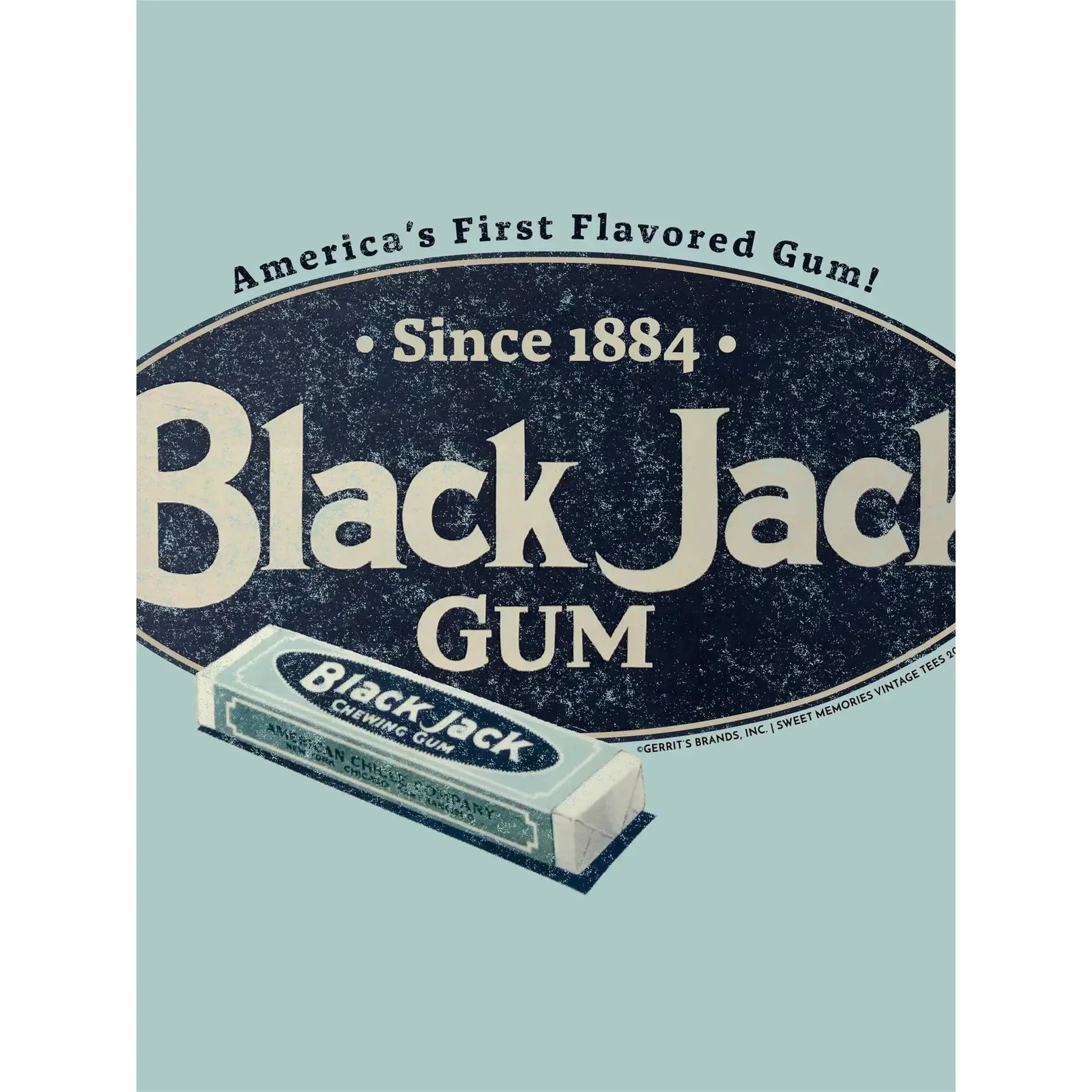 Black Jack America's First Flavored Gum Tee, T-Shirt