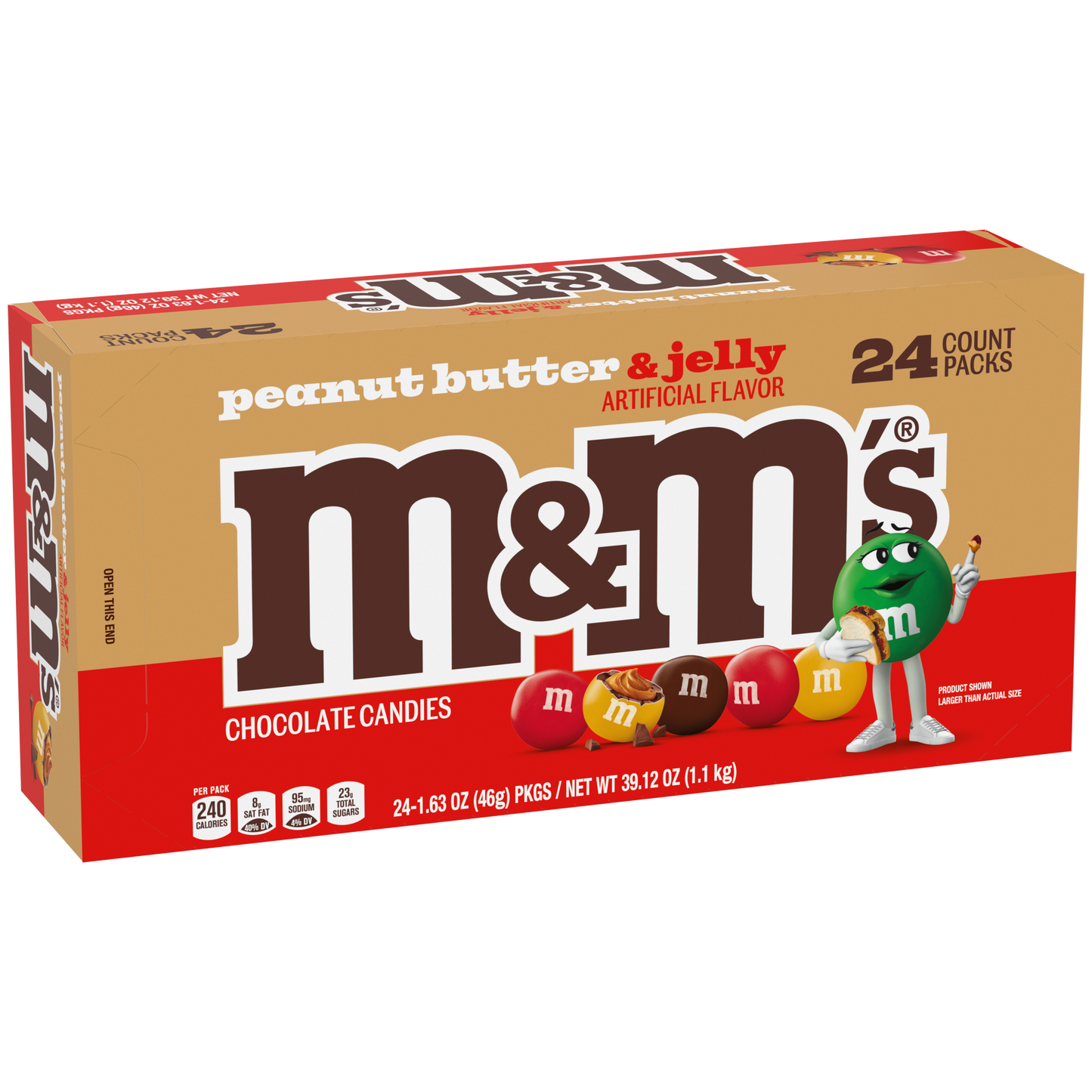 M&M Peanut Butter & Jelly 1.63oz, 24ct