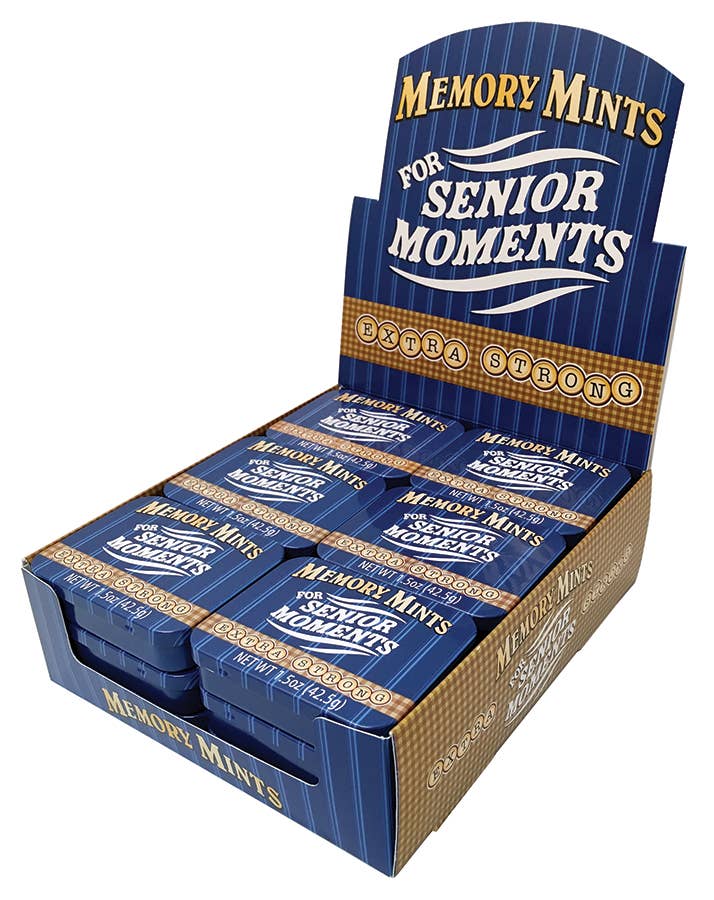 Memory Mints for Senior Moments, 18ct Tins