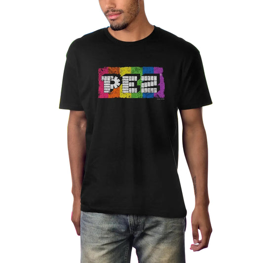 Pez Candy 80's Neon Rainbow T-Shirt, Tee