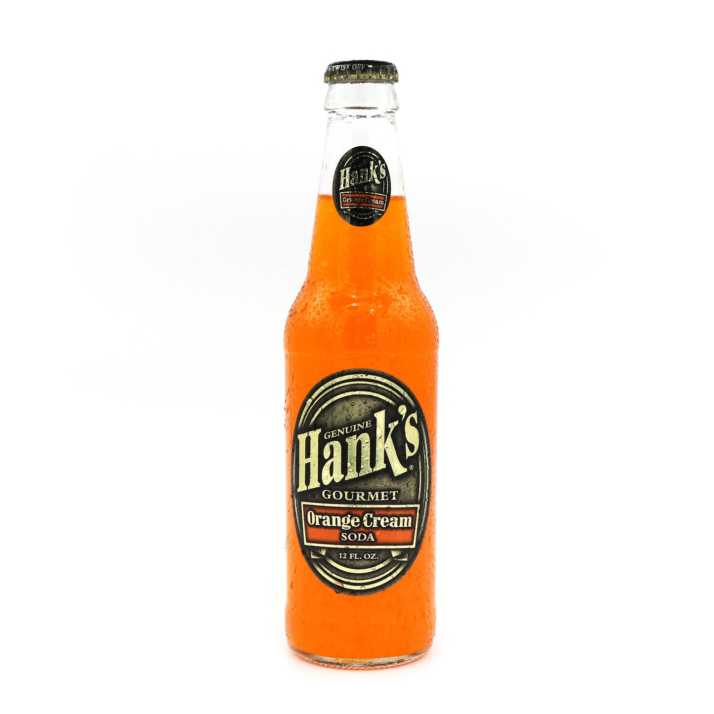 Hank's Orange Cream Soda, 12oz Glass Bottle 12ct