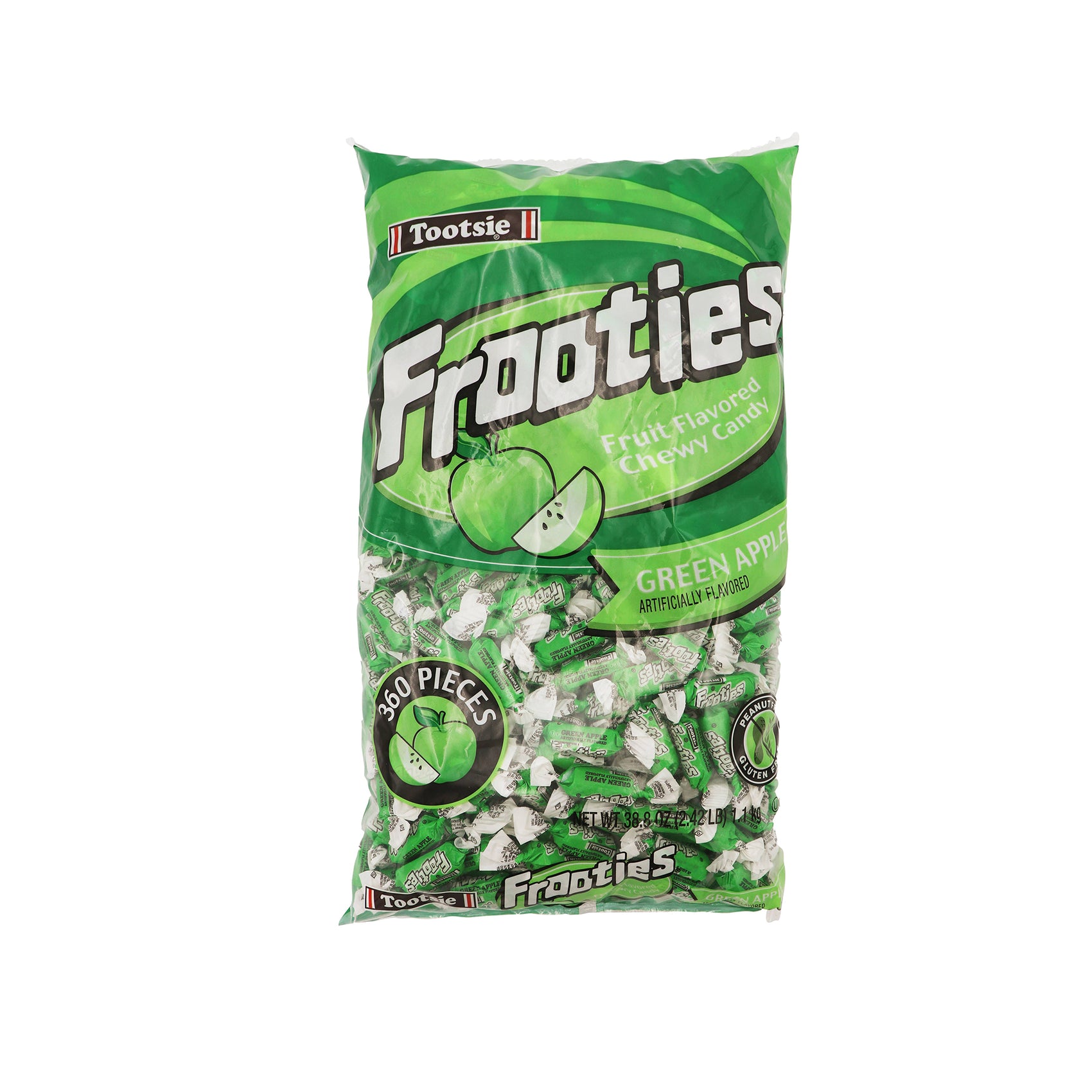 Tootsie Frooties Green Apple, 360ct Bag