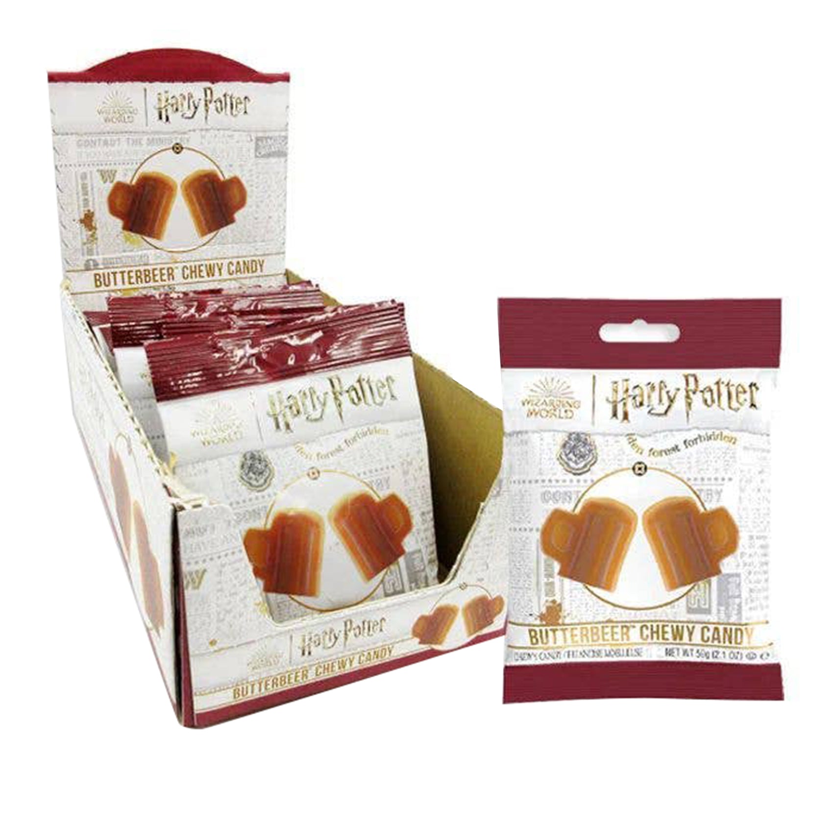Jelly Belly Harry Potter Butterbeer Chewy Candy, 12ct