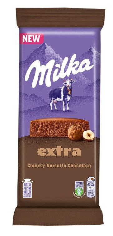 Limited Import - Milka Extra Chunky Noisette Chocolate 190g, 15ct