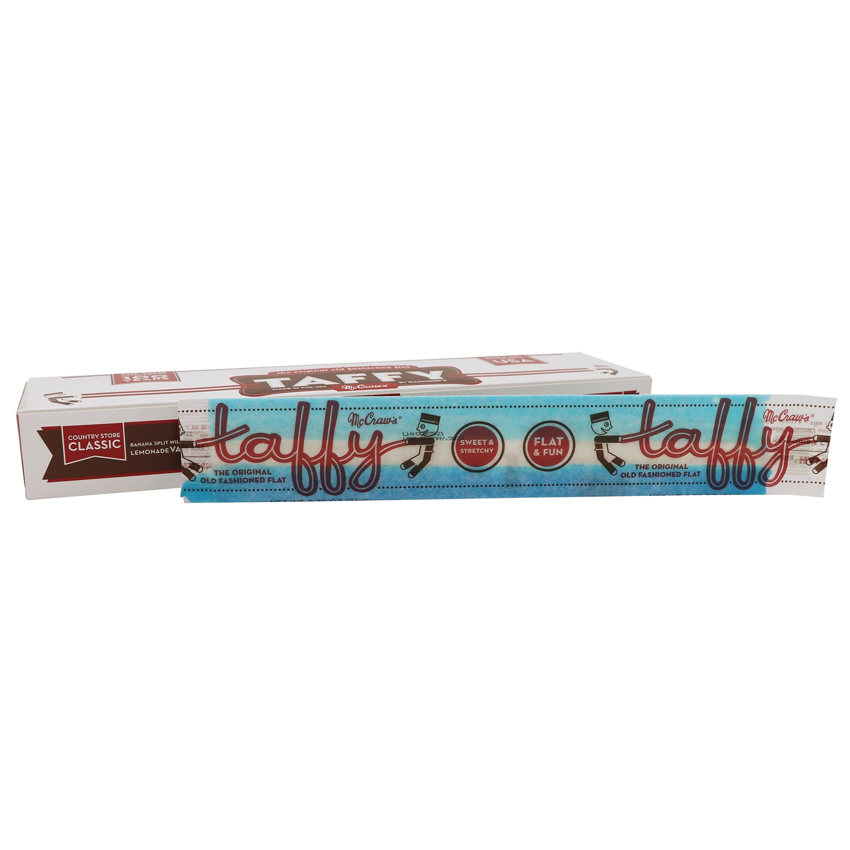 McCraws Giant Flat Taffy, .75oz, 24ct Case