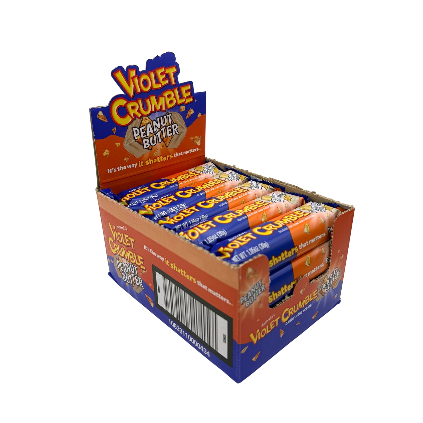 Violet Crumble Peanut Butter Bar 1.05oz 20ct