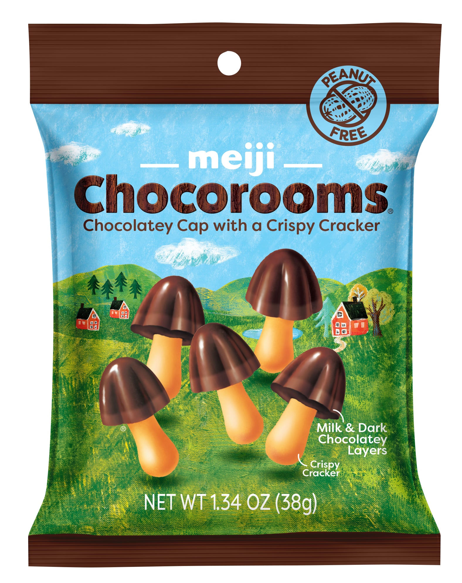 Meiji Chocorooms 1.34oz Bag, 8ct