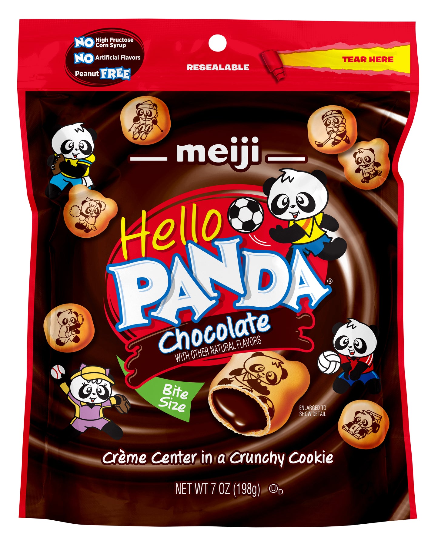 Meiji Hello Panda Chocolate 7oz Bag, 6ct