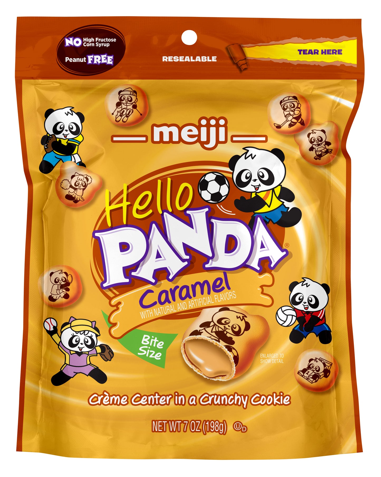 Meiji Hello Panda Caramel 7oz Bag, 6ct