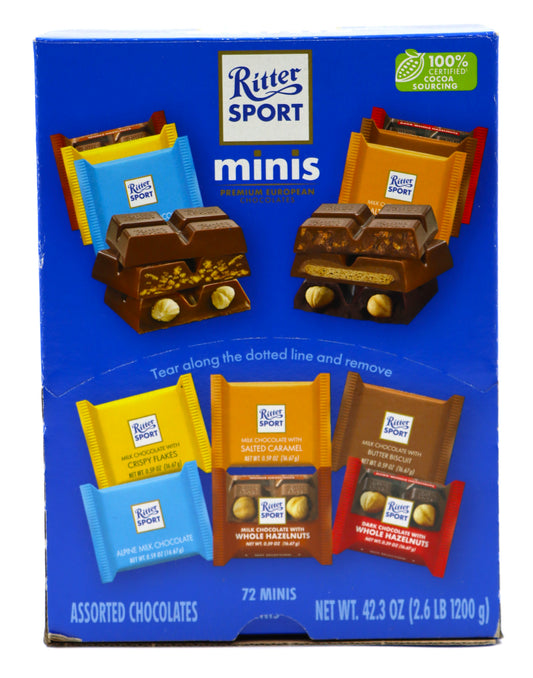 Ritter Sport Assorted Mini Chocolate Squares, 72ct