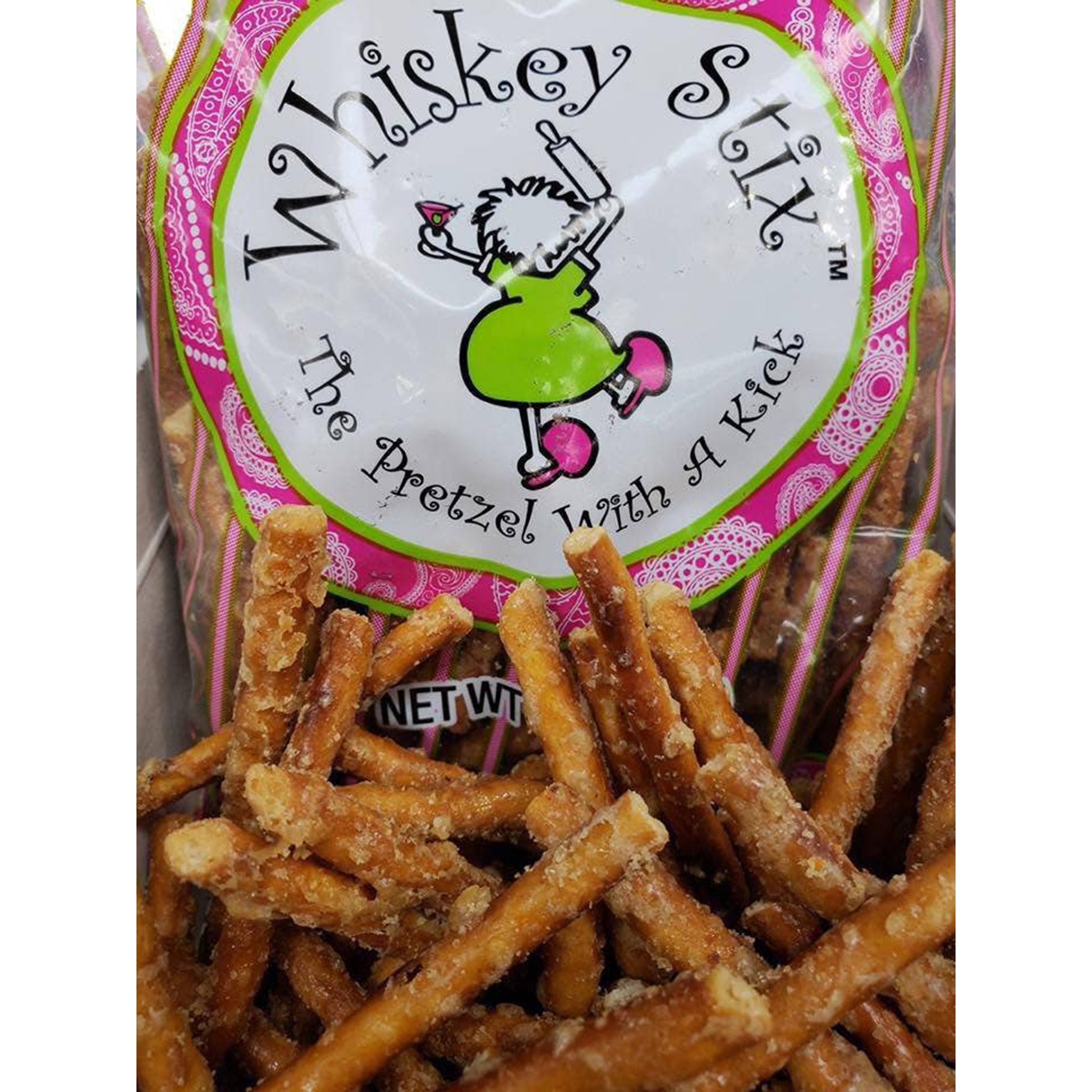 Whiskey Stix, The Pretzels with a Kick! 3oz Bag