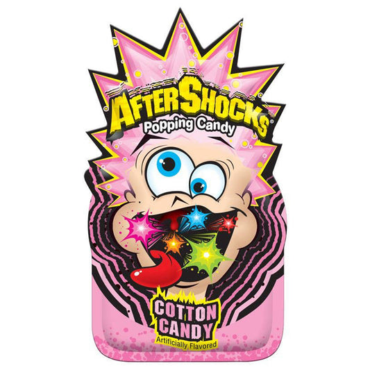 Aftershocks Popping Candy .33oz Cotton Candy Flavored, 24ct