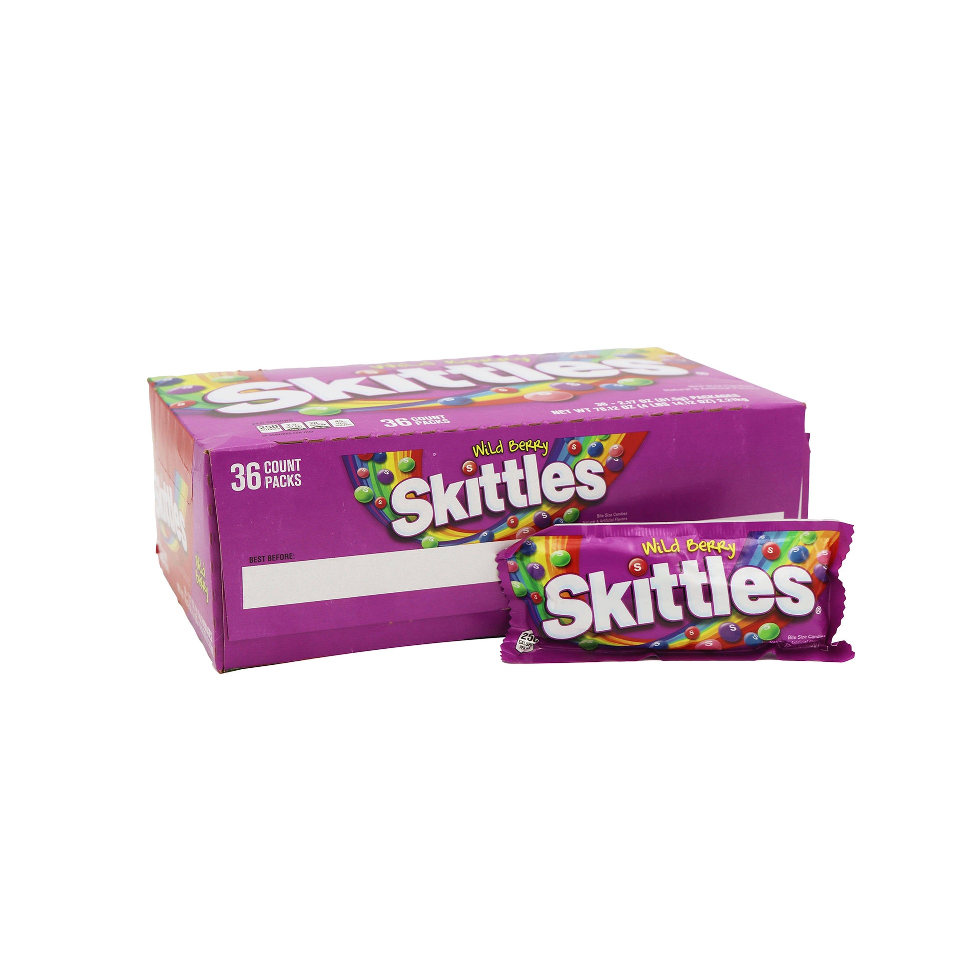 Skittles Candy Wildberry Flavors, 36ct