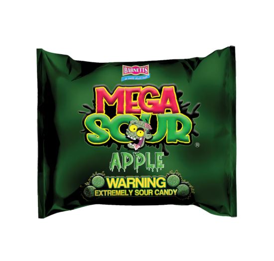 Limited Import Barnetts Mega Sour Apple 3.7oz 12ct