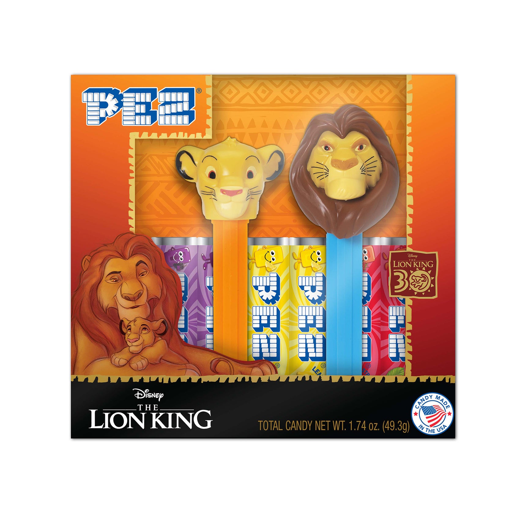 Pez Box Twin Pack Lion King 30th Anniversary 12ct