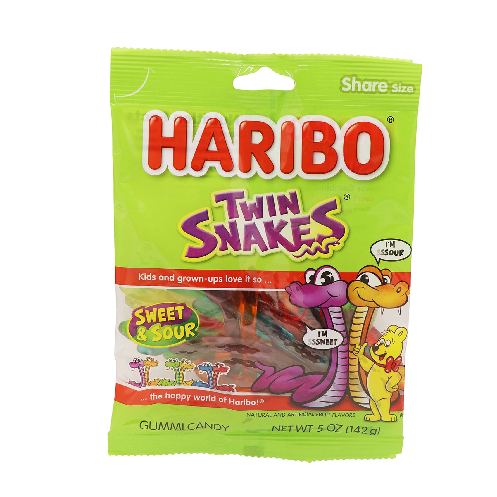 Haribo Twin Snakes, 5oz, 12ct Case