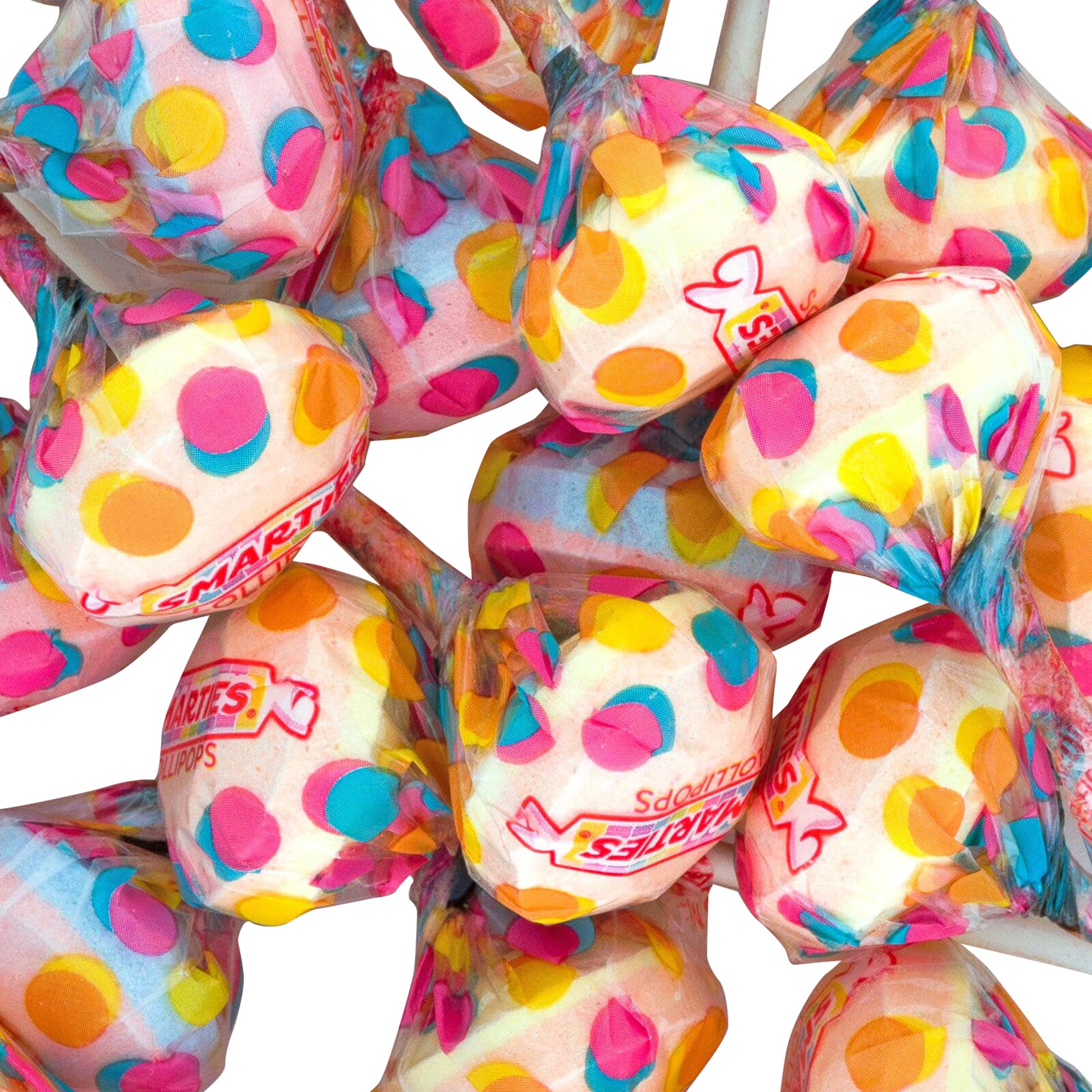 Smarties Lollipops, Wrapped Bulk, 5lb Bag