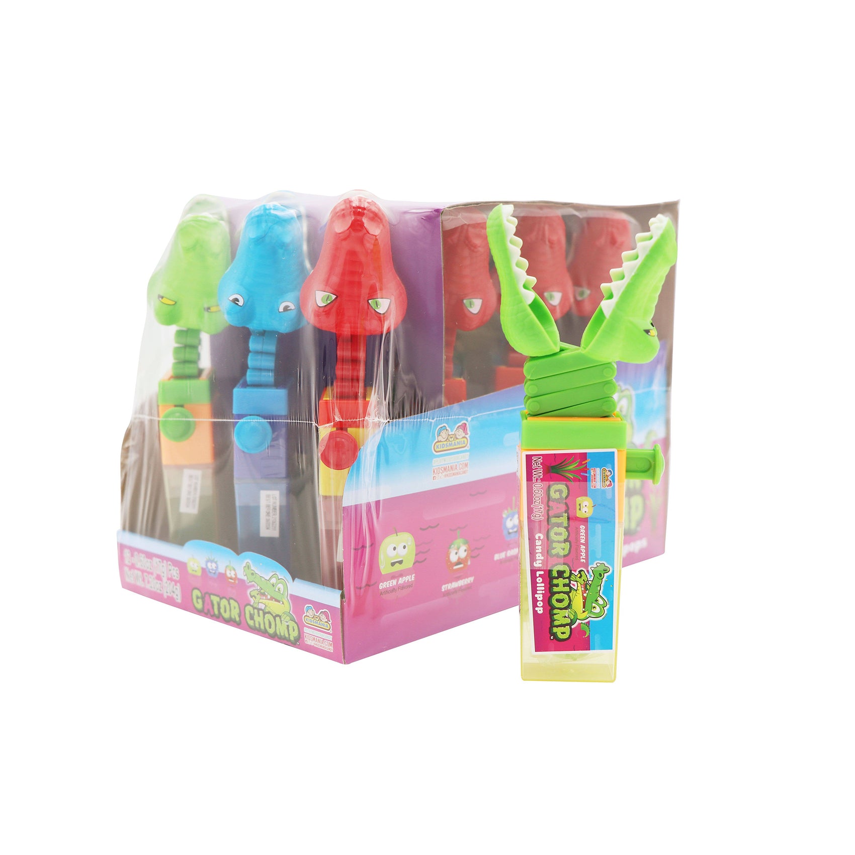 Kidsmania Gator Chomp Lollipop, 12ct