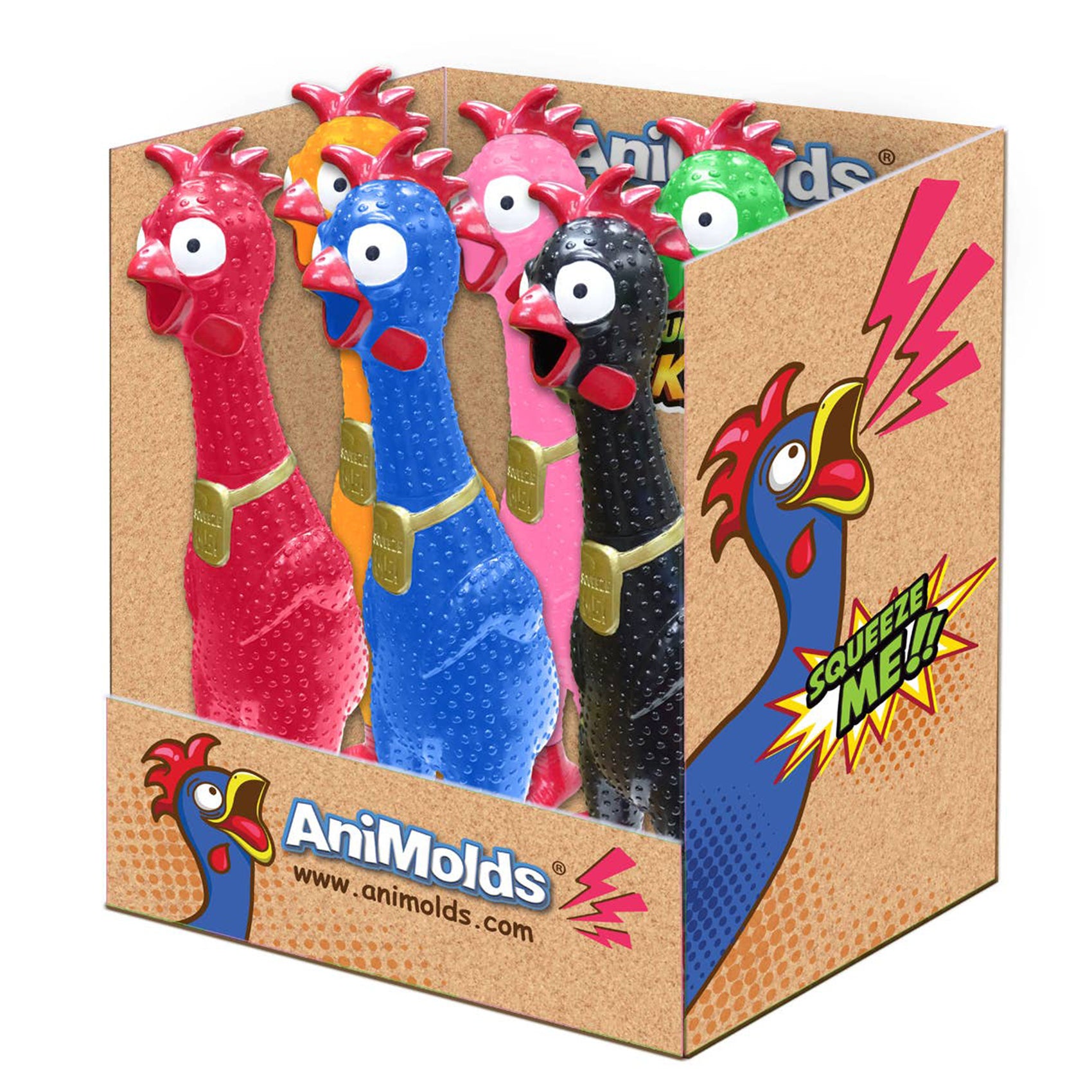 Squeeze Me Chicken,12.5" Tall, 12ct Case