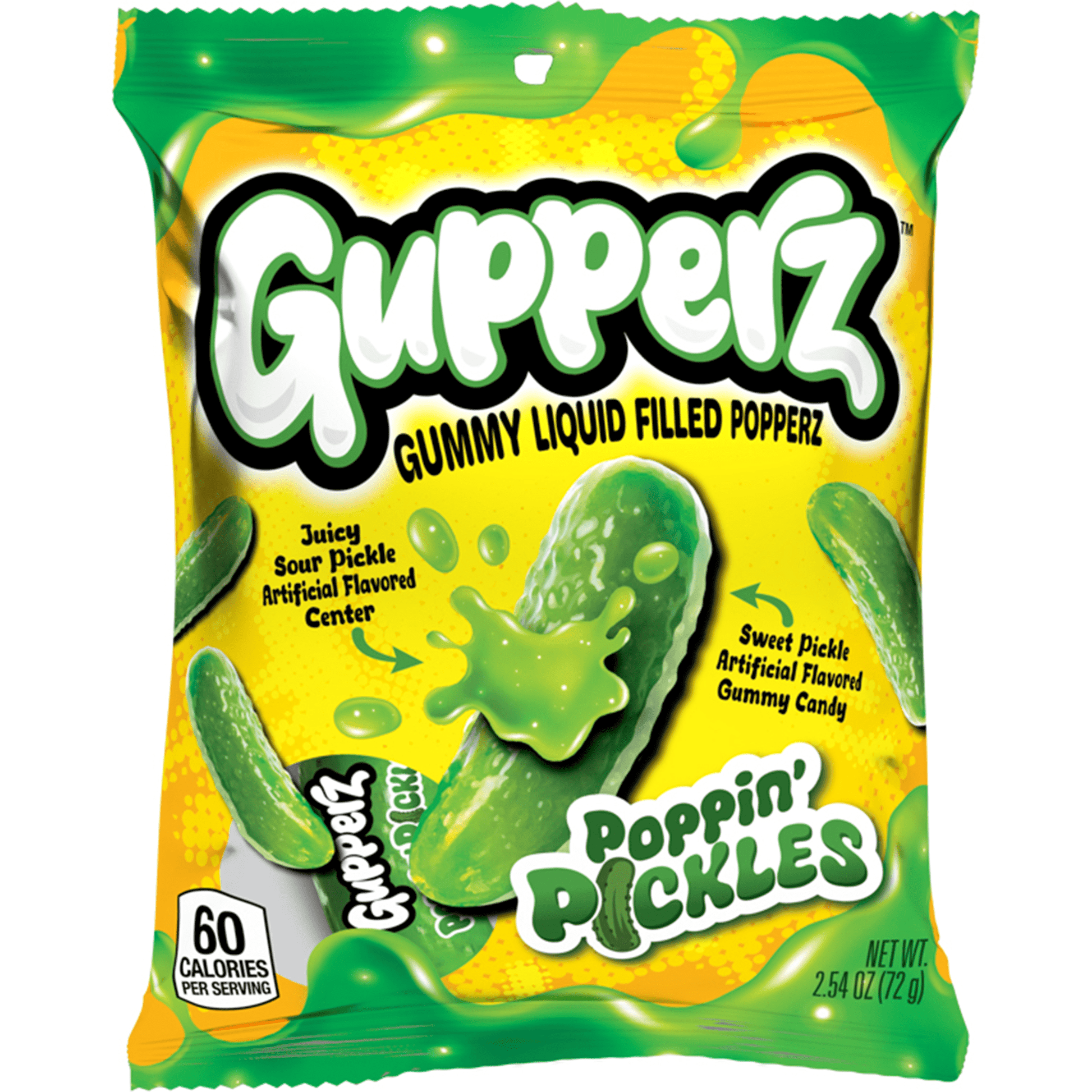Gupperz Poppin' Pickles, 2.54oz, 12ct