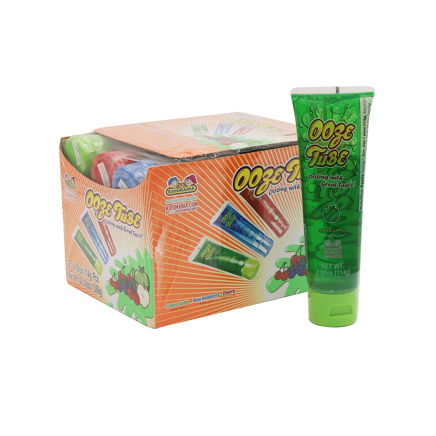 Kidsmania Ooze Tube Candy, 12ct