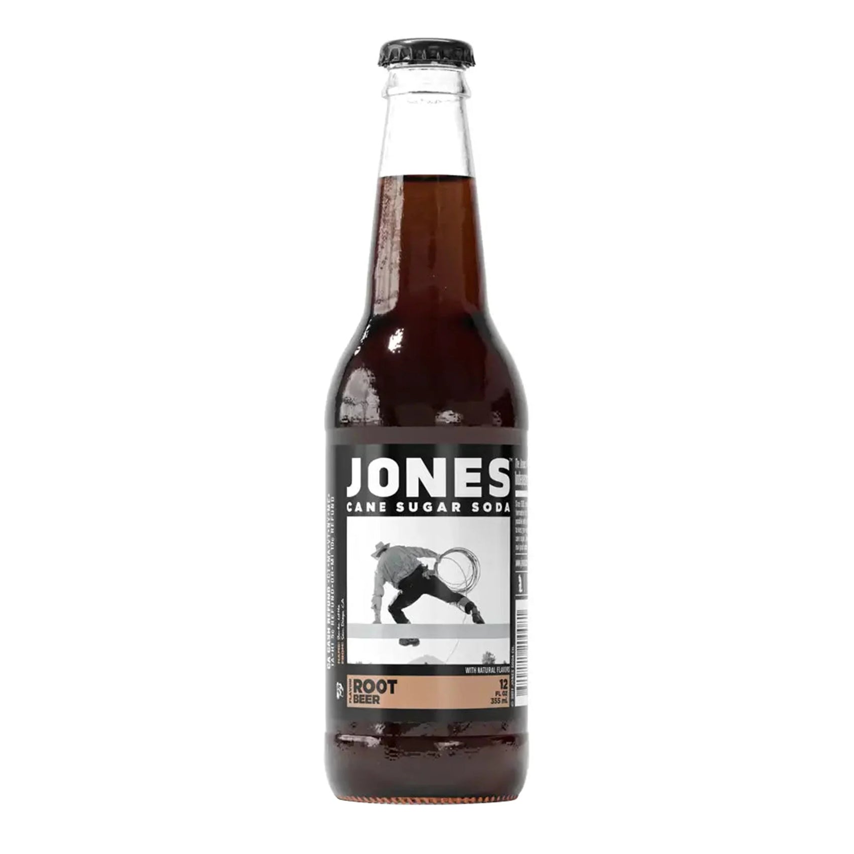 Jones Root Beer Cane Sugar Soda, 12ct Glass Bottles
