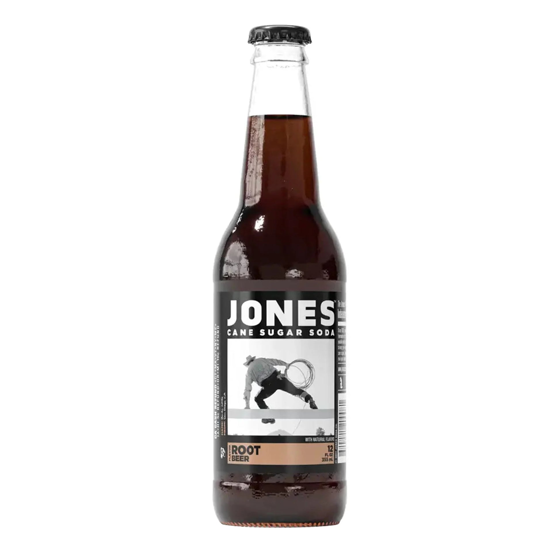 Jones Root Beer Cane Sugar Soda, 12ct Glass Bottles