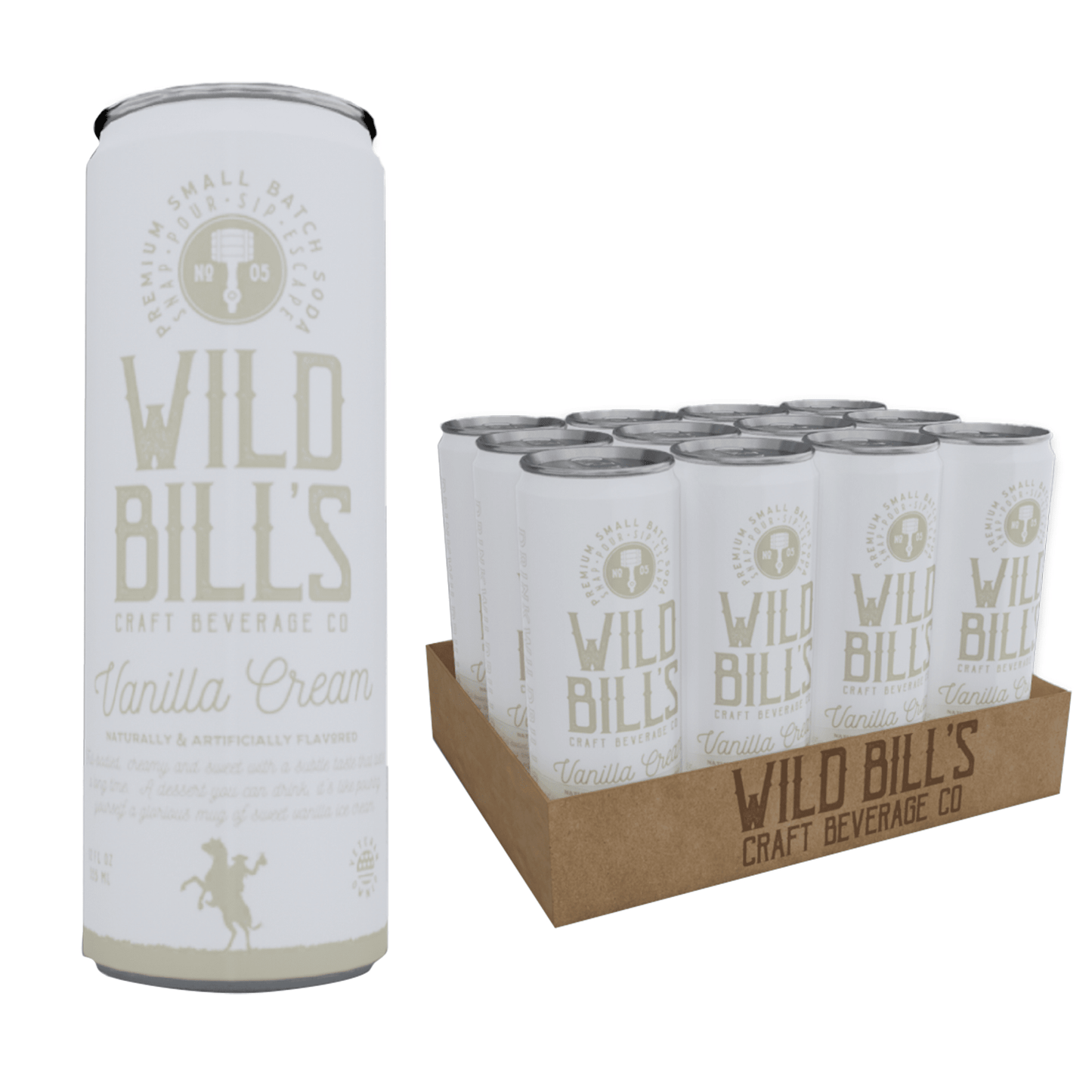 Wild Bill's Vanilla Cream, 12oz Cans, 12ct