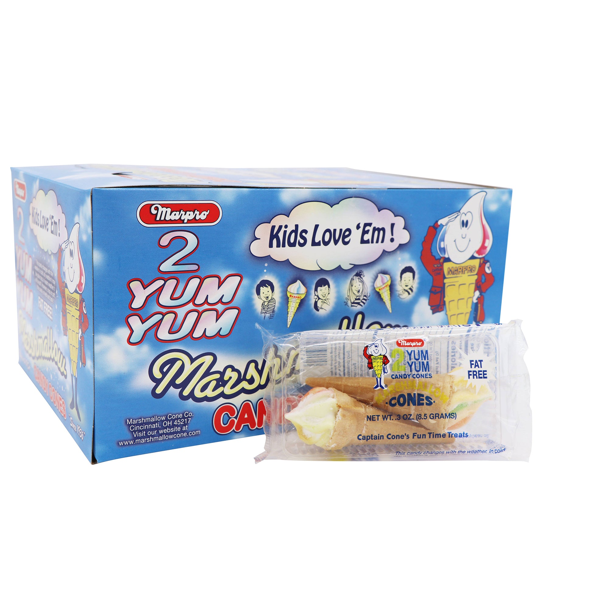 Marshmallow Cone, 2pk, 24ct Case