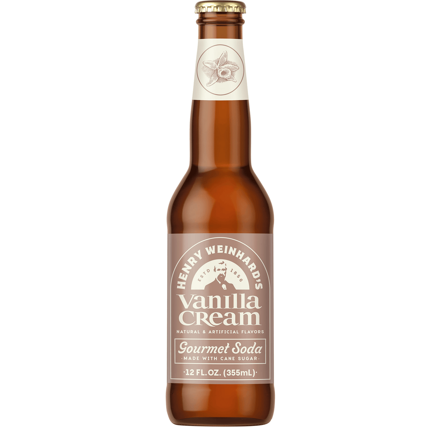 Henry Weinhard Vanilla Cream, 12oz Glass Bottle 12ct