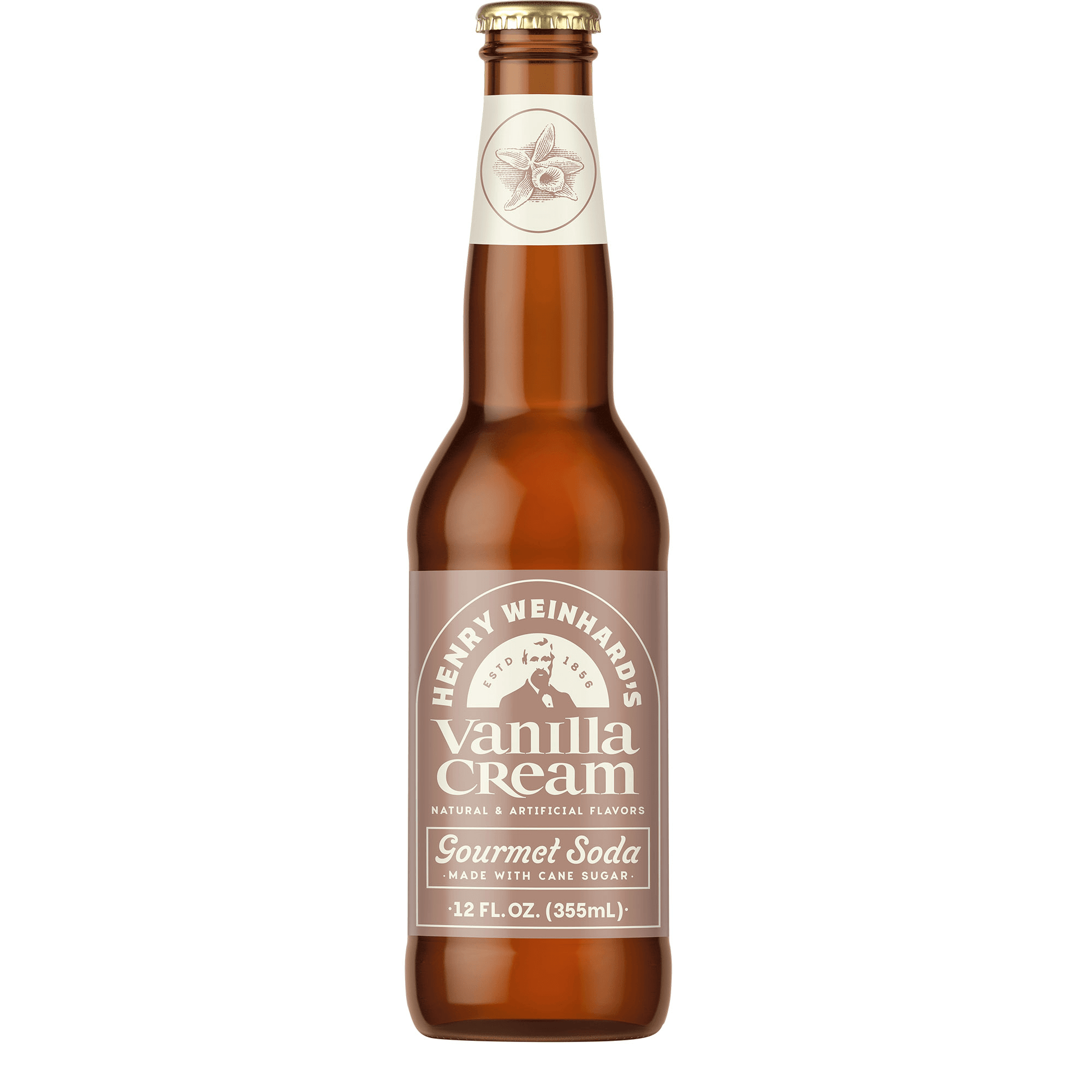 Henry Weinhard Vanilla Cream, 12oz Glass Bottle 12ct