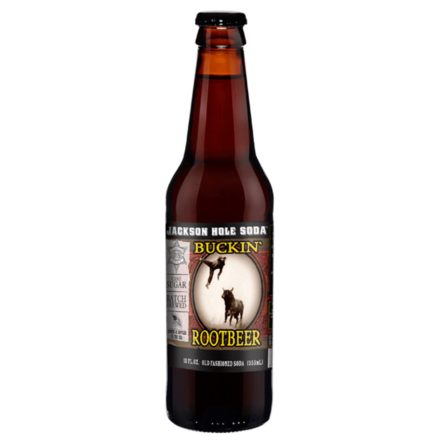Jackson Hole Root Beer Soda, 12oz Glass Bottle 12ct