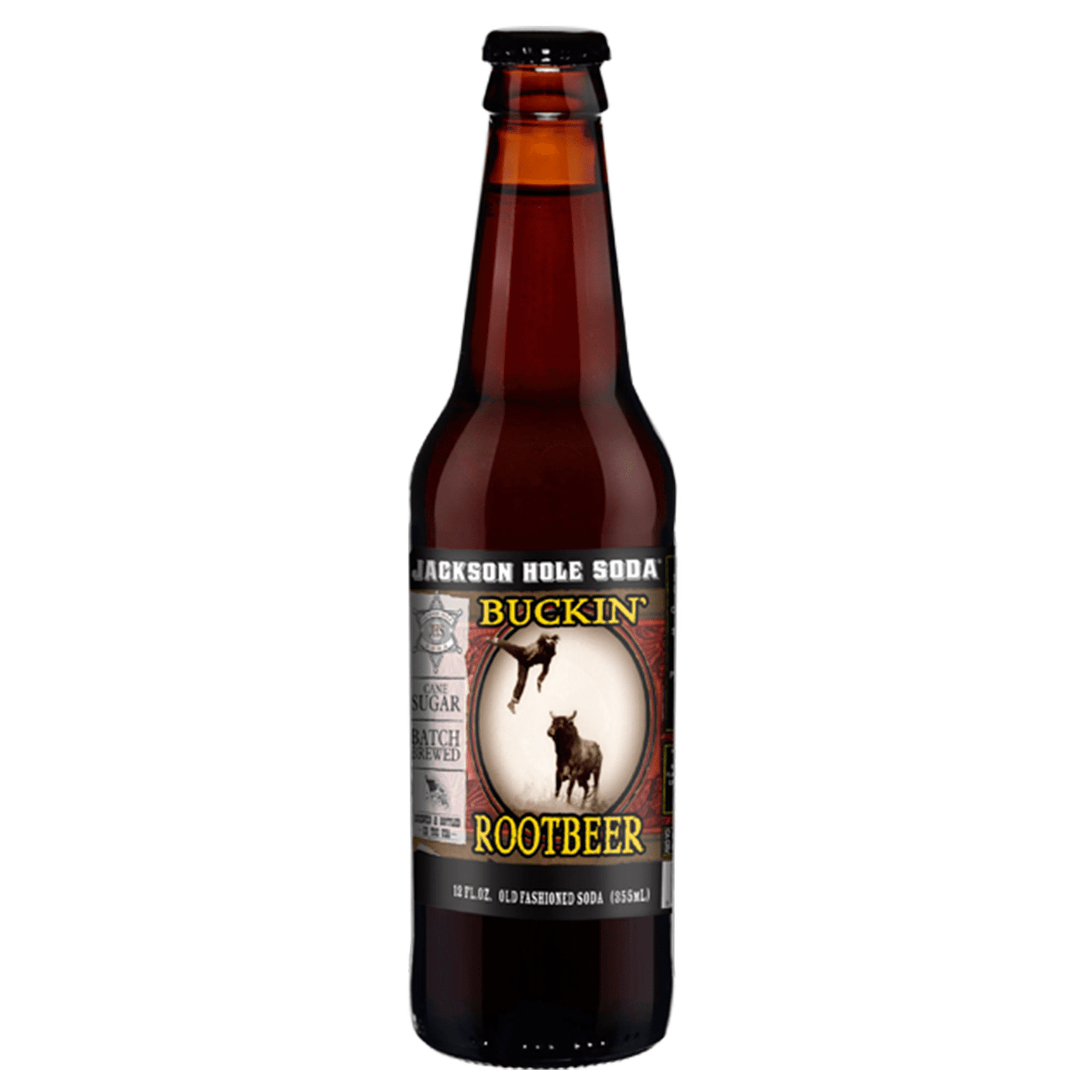 Jackson Hole Root Beer Soda, 12oz Glass Bottle 12ct