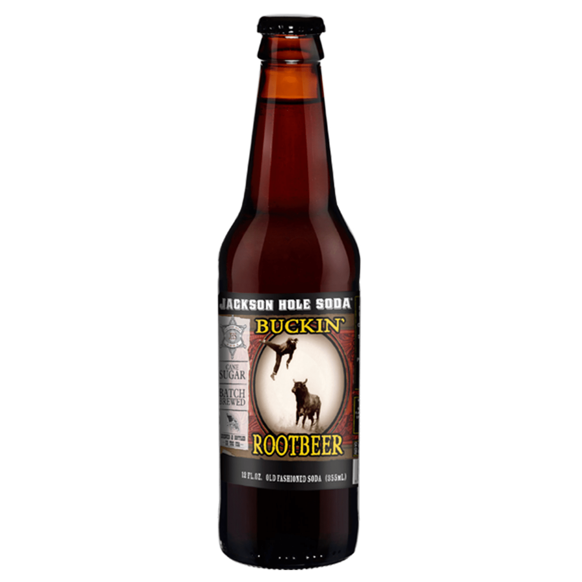 Jackson Hole Root Beer Soda, 12oz Glass Bottle 12ct