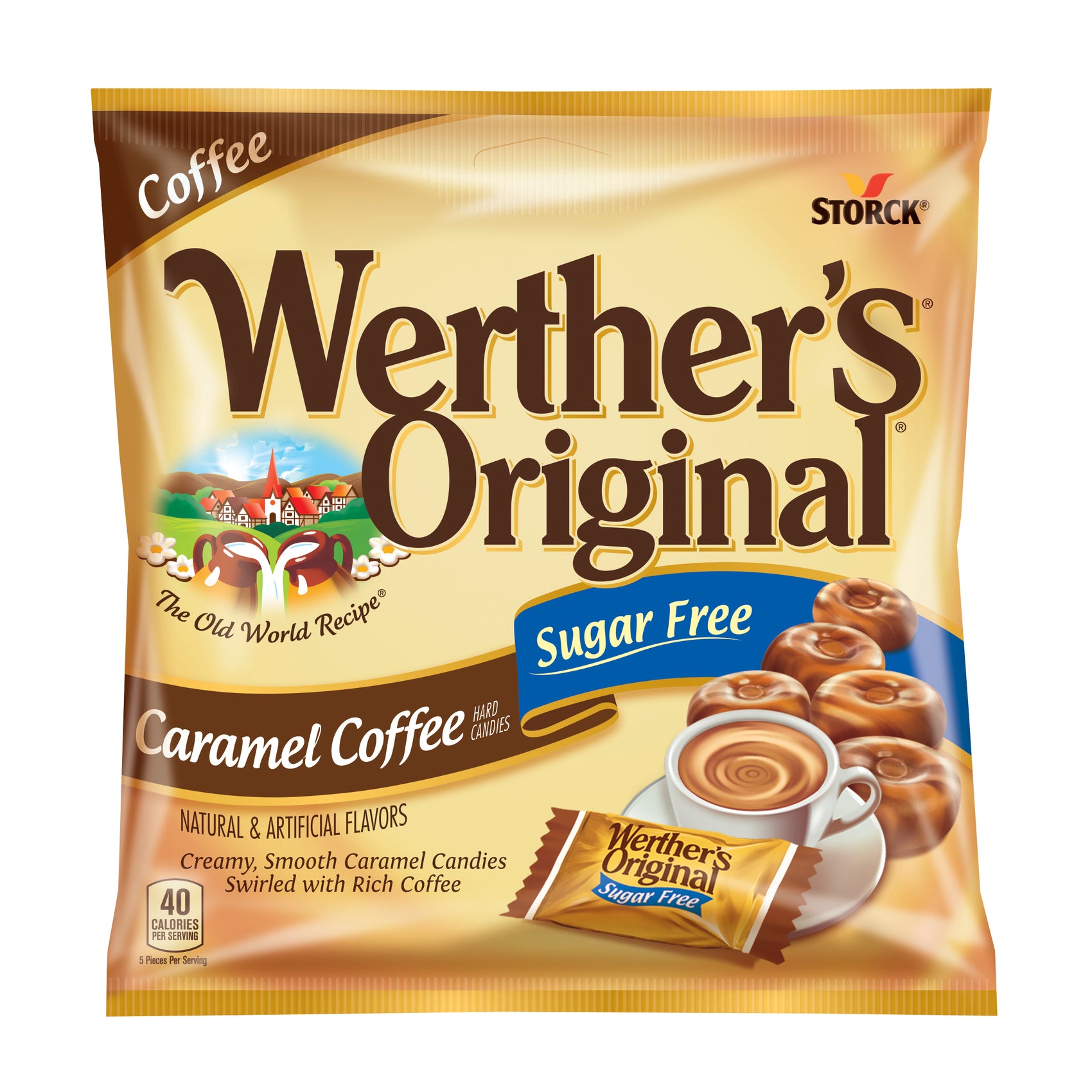 Werther's Sugar Free Caramel Coffee Hard Cndy 12ct