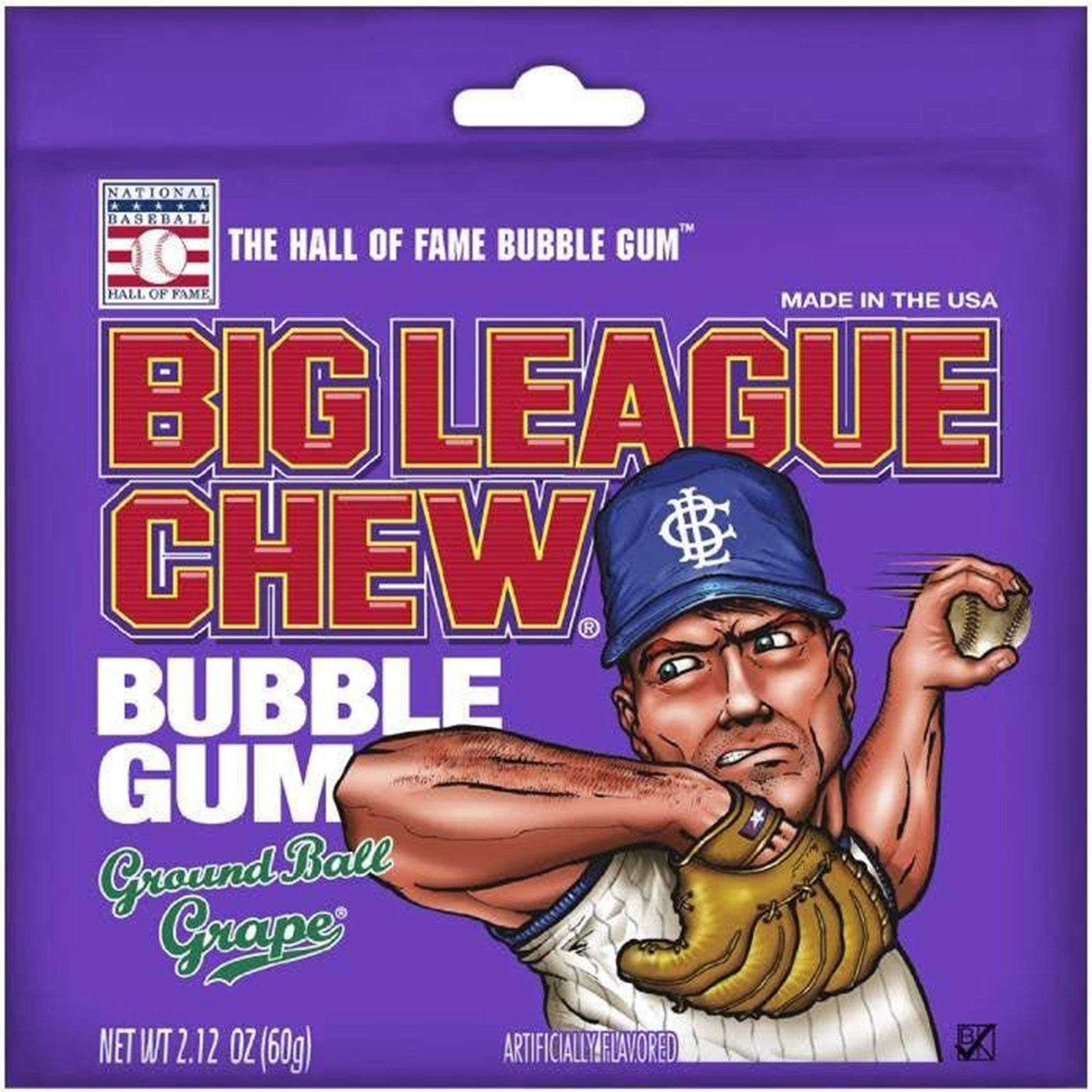 Big League Chew Grape Bubble Gum, 12ct