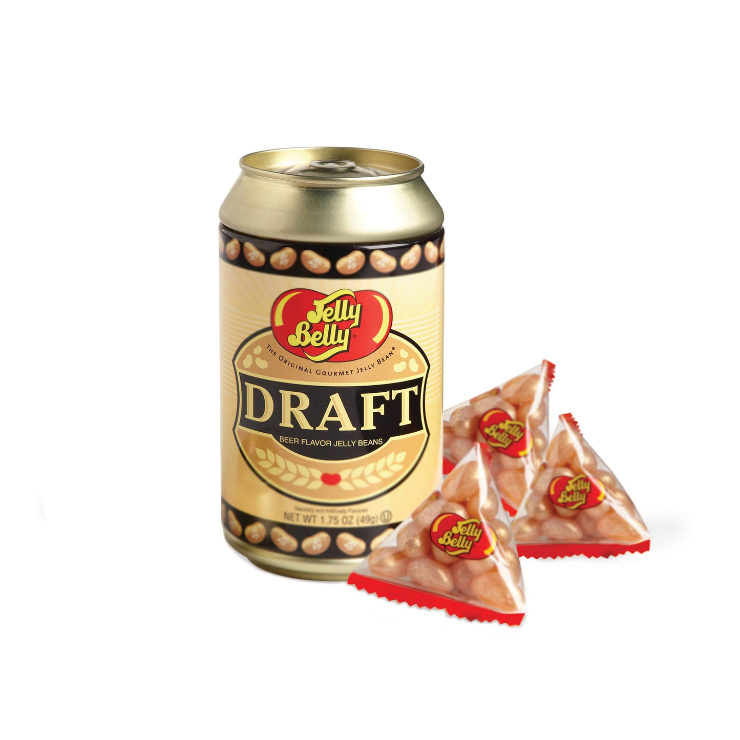 Jelly Belly Draft Beer Can Tin, 1.75oz Tin, 12ct