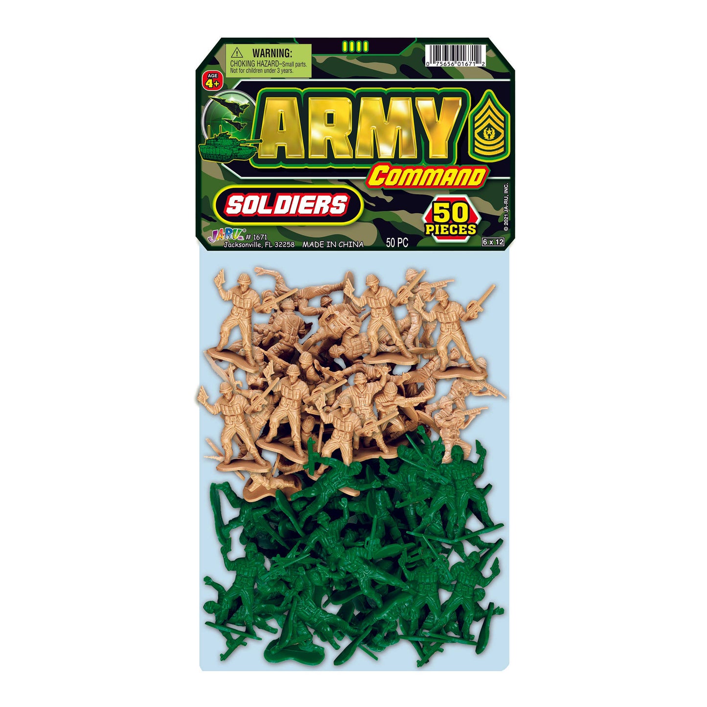 Army Command Soldiers, 50pc Bags, 12ct