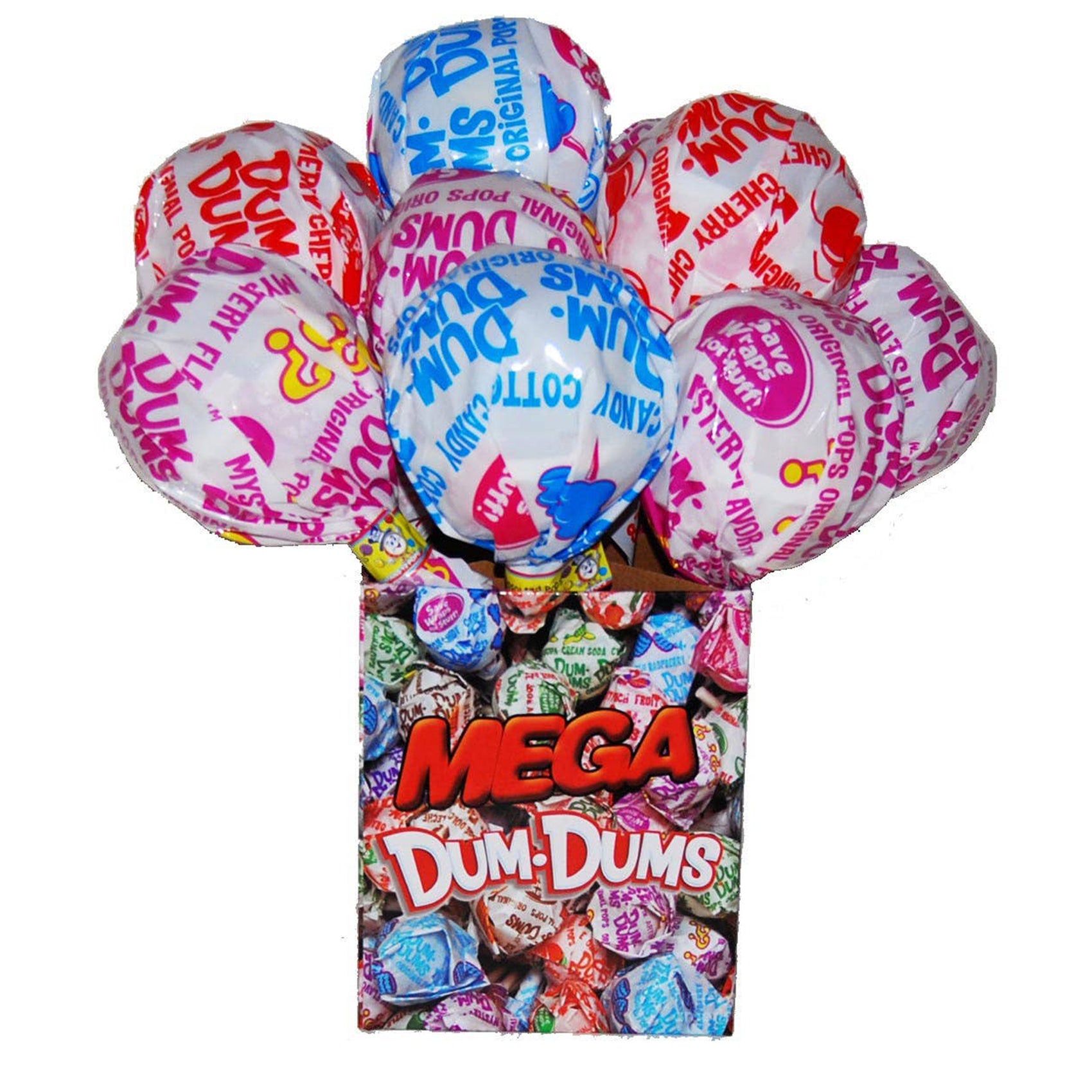 Mega Pop Giant Dum Dums, 12ct