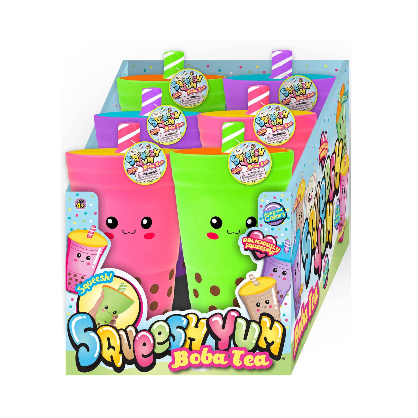 Squeesh Yum Boba Tea, 6ct