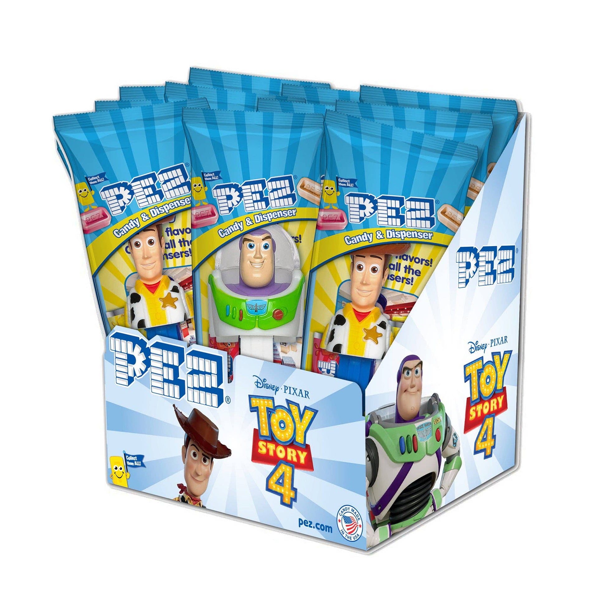 Toy Story 4 PEZ Candy, Poly Bag, 12ct Display