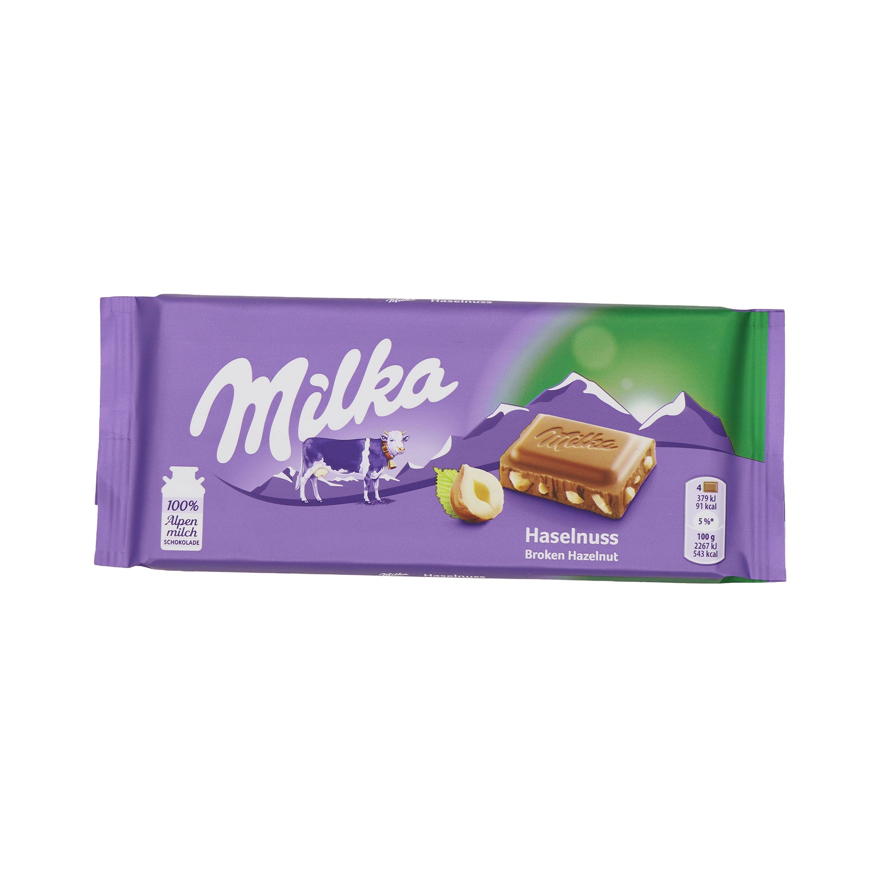 Milka Chocolate Hazelnut, 100g, 22ct Case