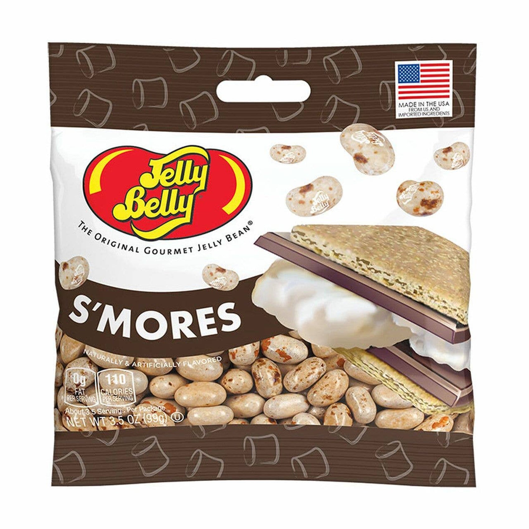 Jelly Belly S'mores Jelly Beans Peg Bags, 12ct