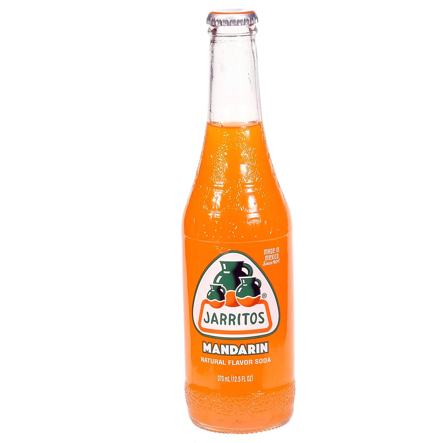 Jarritos Mandarin Soda, 12.5oz Glass Bottle, 12ct