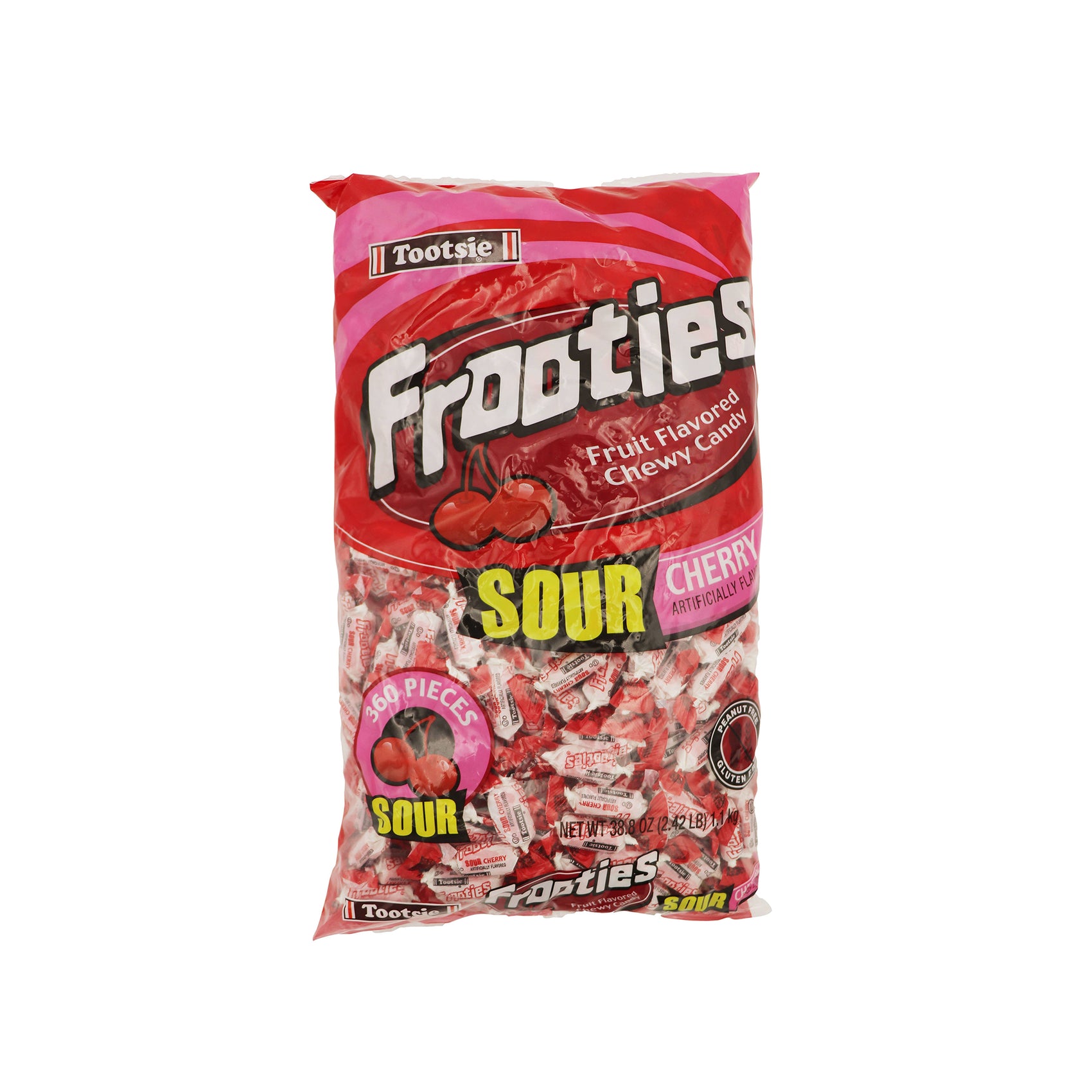 Tootsie Frooties Sour Cherry, 360ct Bag