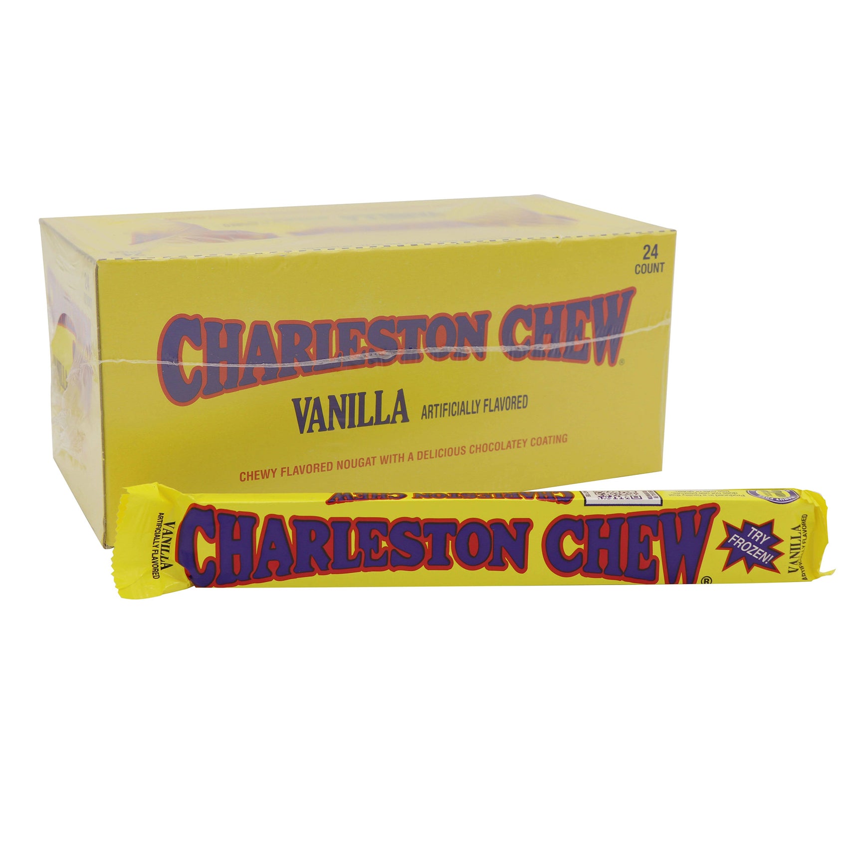 Charleston Chew Vanilla Candy, 24ct Case
