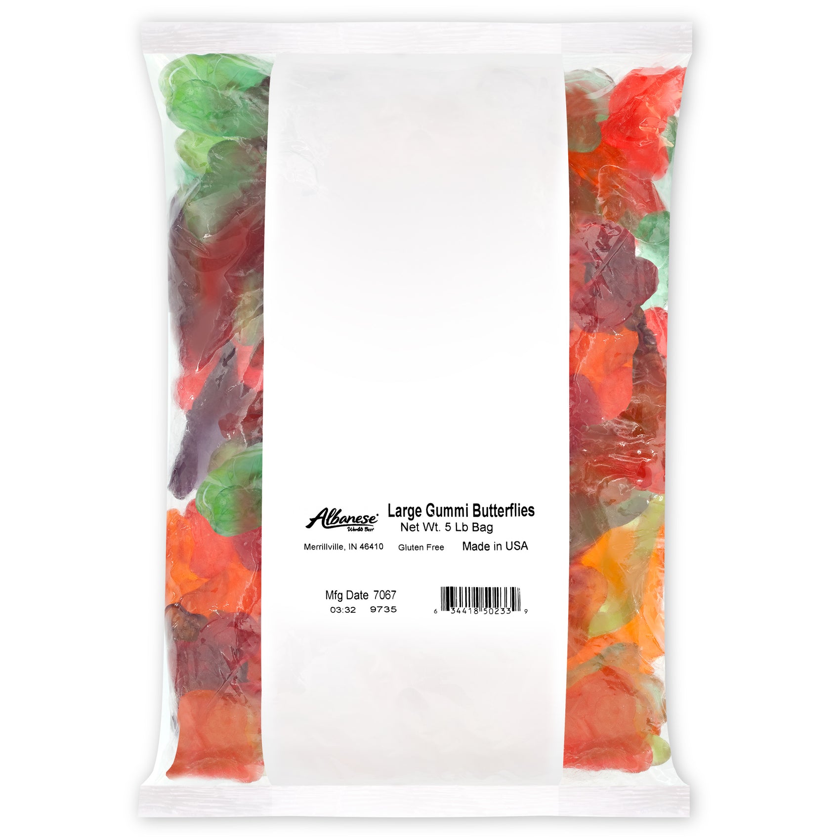 Albanese Large Gummi Butterflies, 5lb Bag